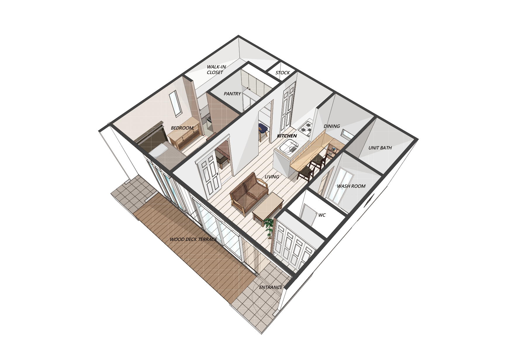 生活に必要最低限の設備・機能で、無駄なものは持たない、シンプルだけど心は豊かな心地よい暮らし方を目指す「ミニマルハウス」